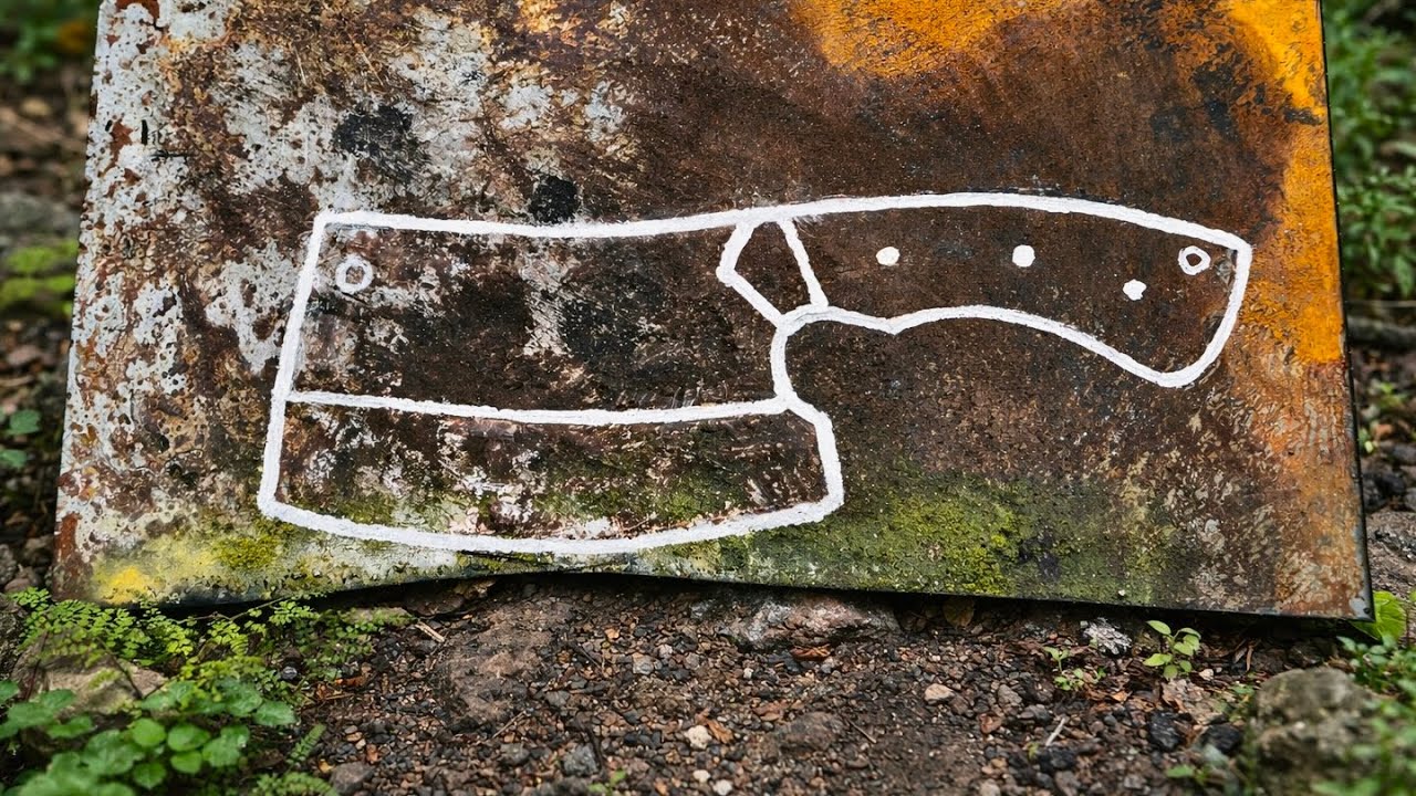 Creating an Ultra-Sharp Custom Cleaver from Rusty Steel