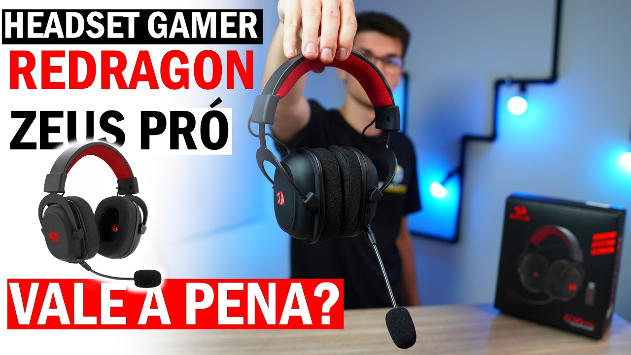 COMPREI O REDRAGON ZEUS PRO WIRELESS - HEADSET GAMER SEM FIO CUSTO BENEFICIO