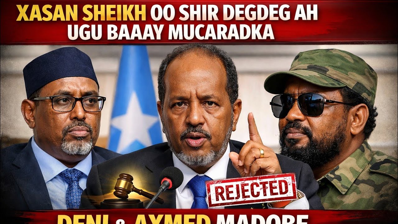 DEGDEG:XASAN SHEIKH WADAHADAL KU BAQAY &  DENI IYO AXMED MADOOBE ISKA DIIDAY.