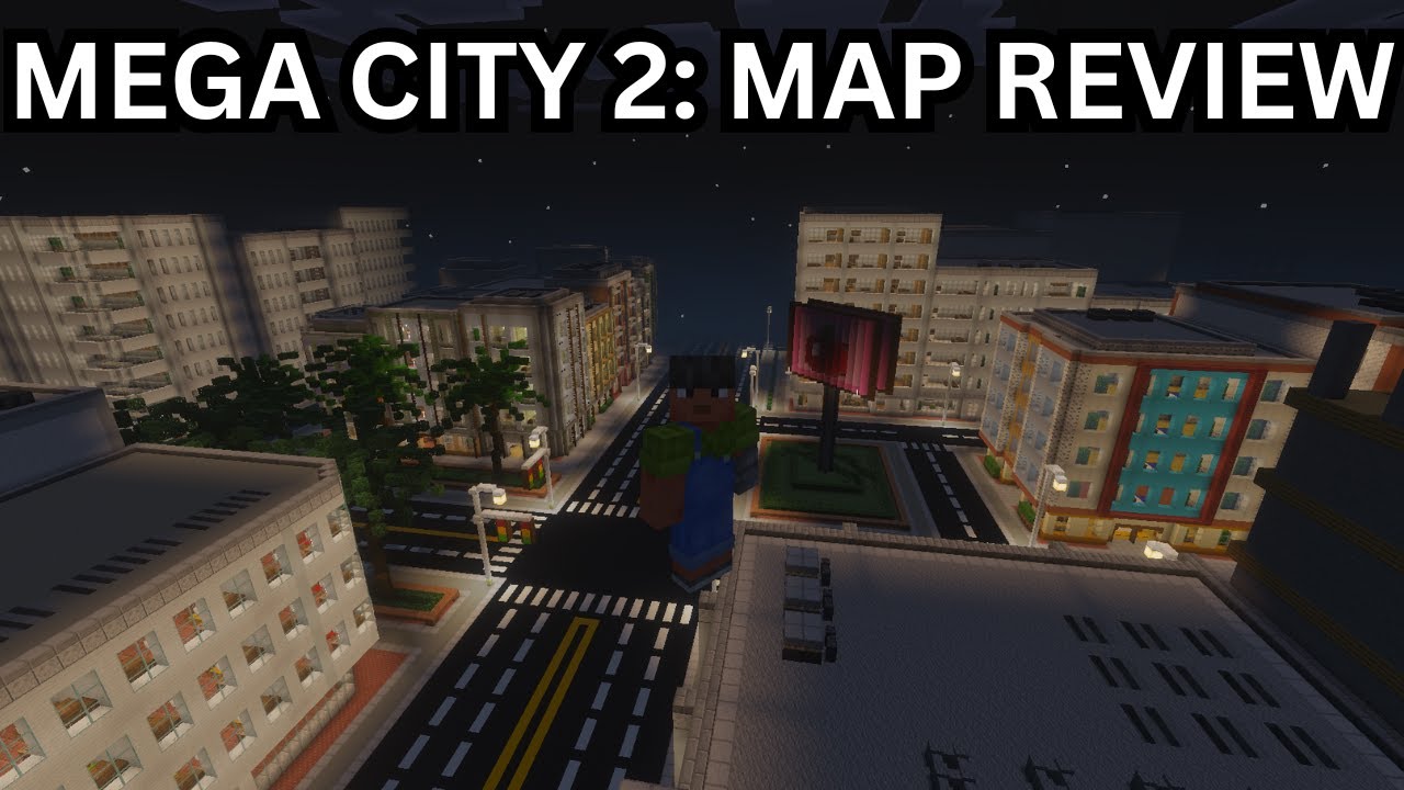Mega City 2: карта городских приключений Minecraft
