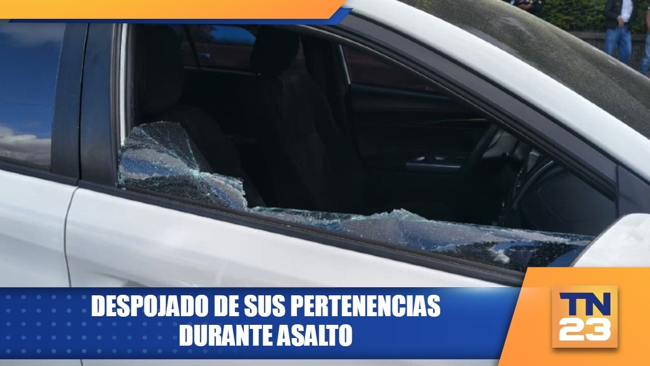 Despojado de sus pertenencias durante asalto