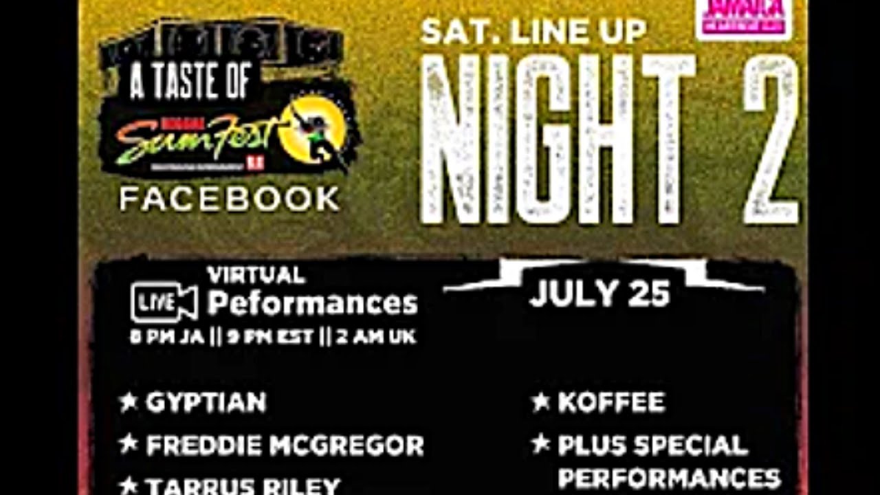 A TASTE OF REGGAE SUMFEST 2020 NIGHT 2 ( REPLAY )
