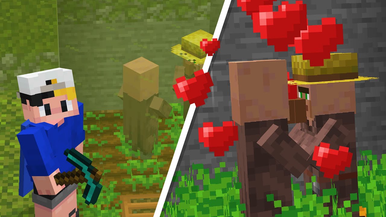fiz uma FARM DE VILLAGER no Minecraft Survival...
