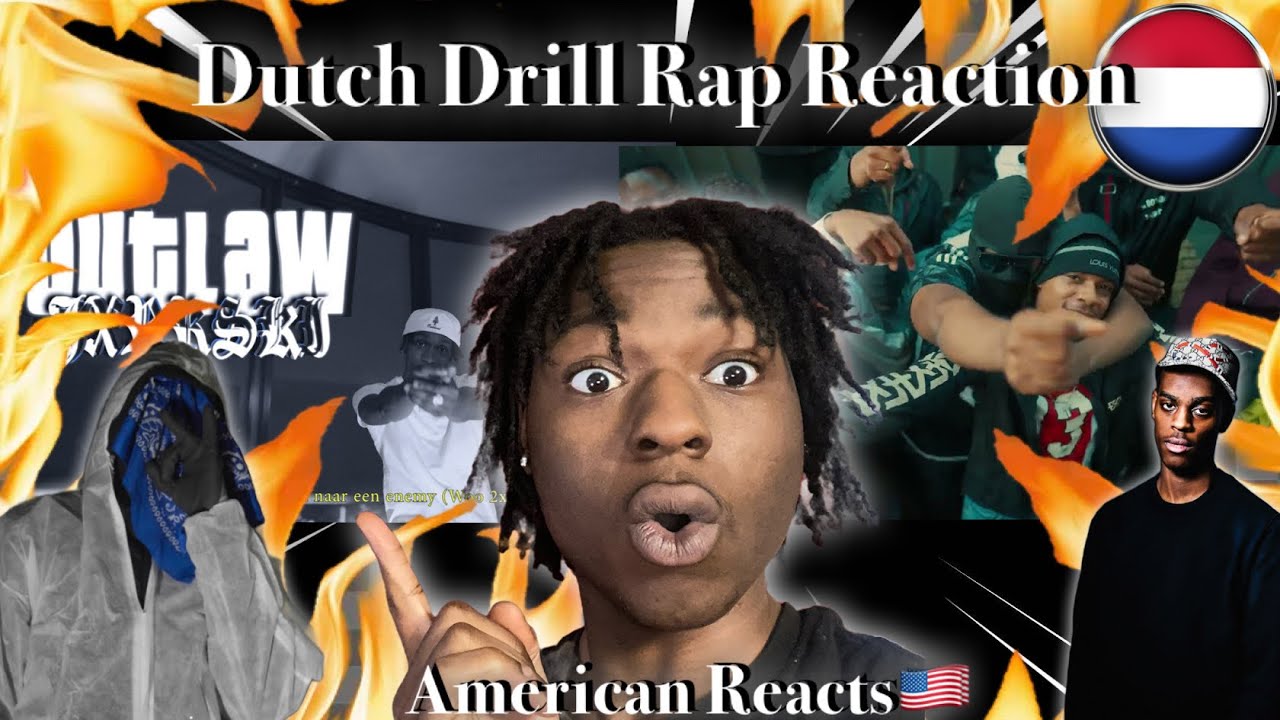American Reacts To Dutch Drill Rap! Jxrrski - Outlaw & SHENNUMBANINE - Bajes Freestyle
