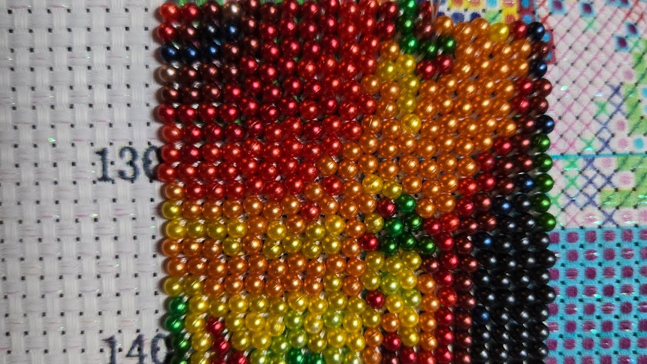 Newcraftday Beaded Cross Stitch Unboxing and Stitching