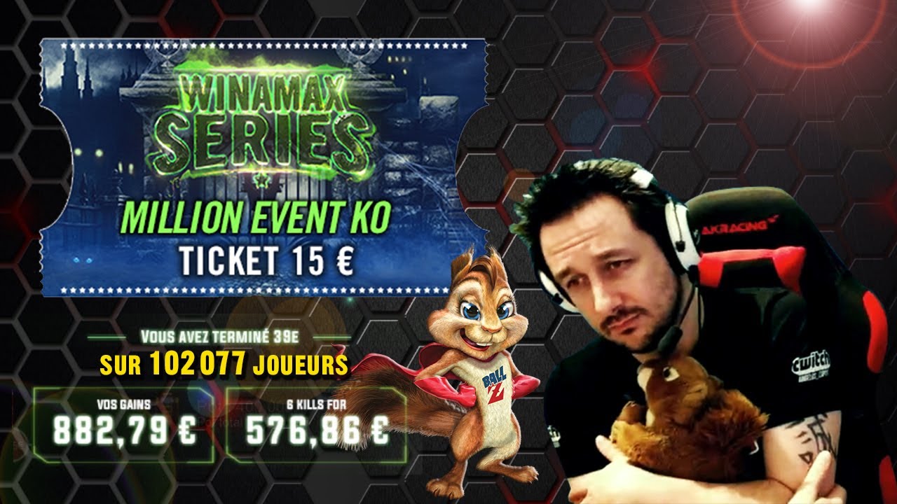 ✪ Poker ✪ Deep Run WINAMAX SERIES Million Event KO ★ D'un ticket 15€ à 1459€