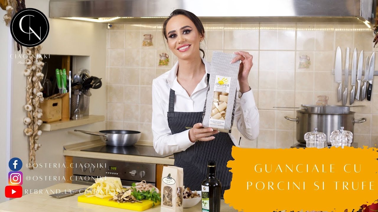 Reteta de Guanciale cu Porcini si Trufe in Osteria Ciao Niki. #pasta #2022 #new