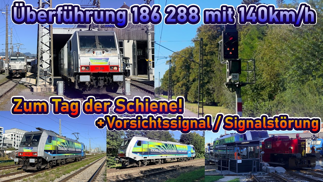 Überführung einer frisch beklebten Werbe-186 zum Tag der Schiene | Kufstein-München (Teil 1)