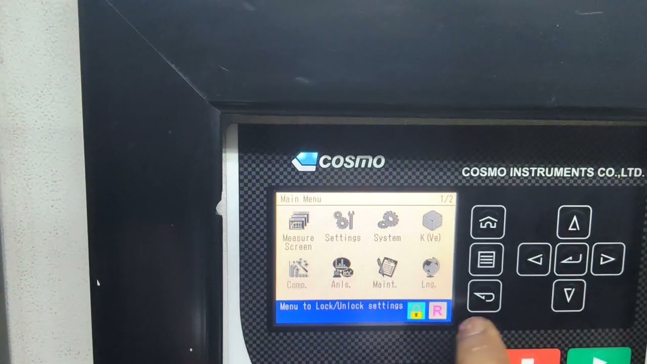 Cosmo lock unlock @ Air leak tester lock unlock @ LS-R700