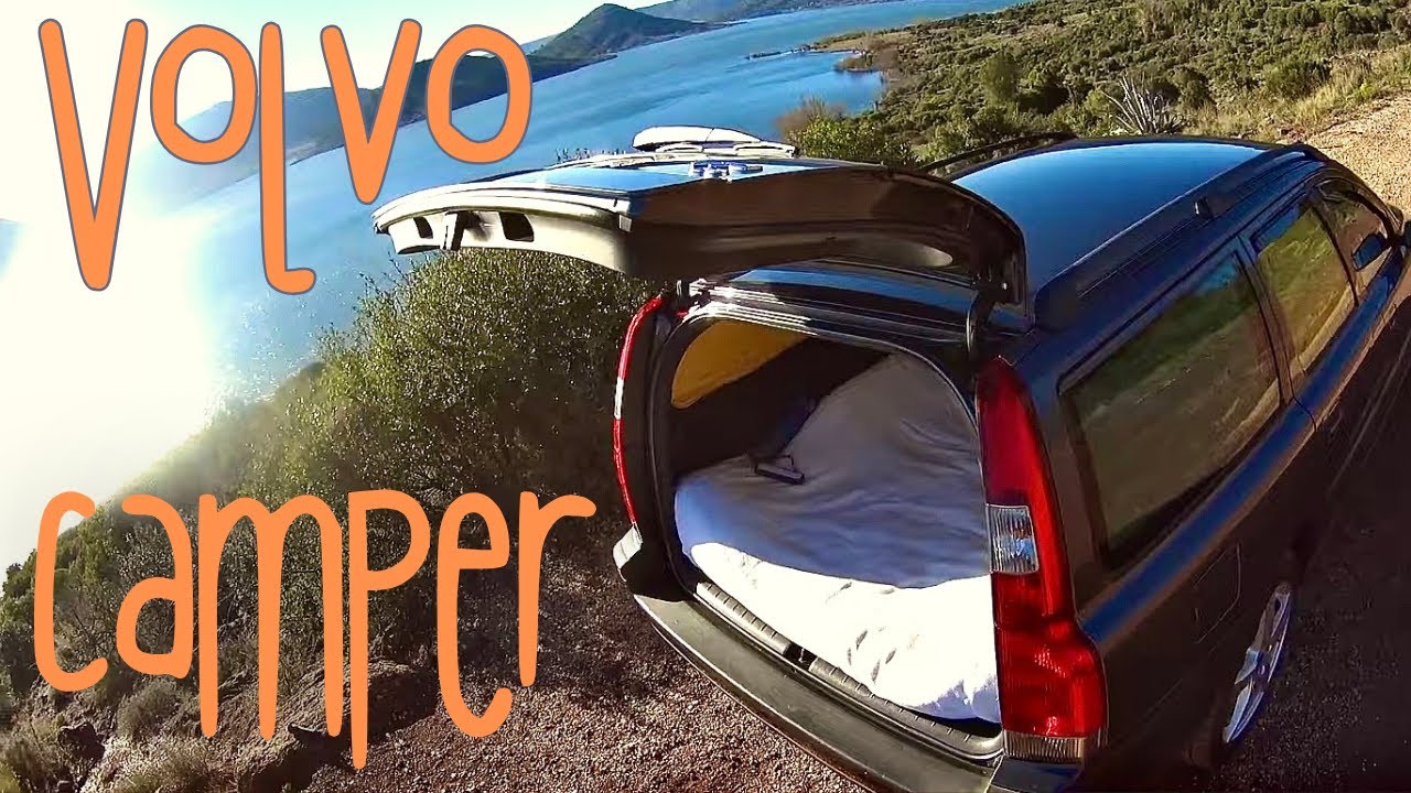 HOW TO MAKE A VOLVO V70 XC70 CAMPER VAN IN 10mn ! Complete installation process. We sell Curtains.