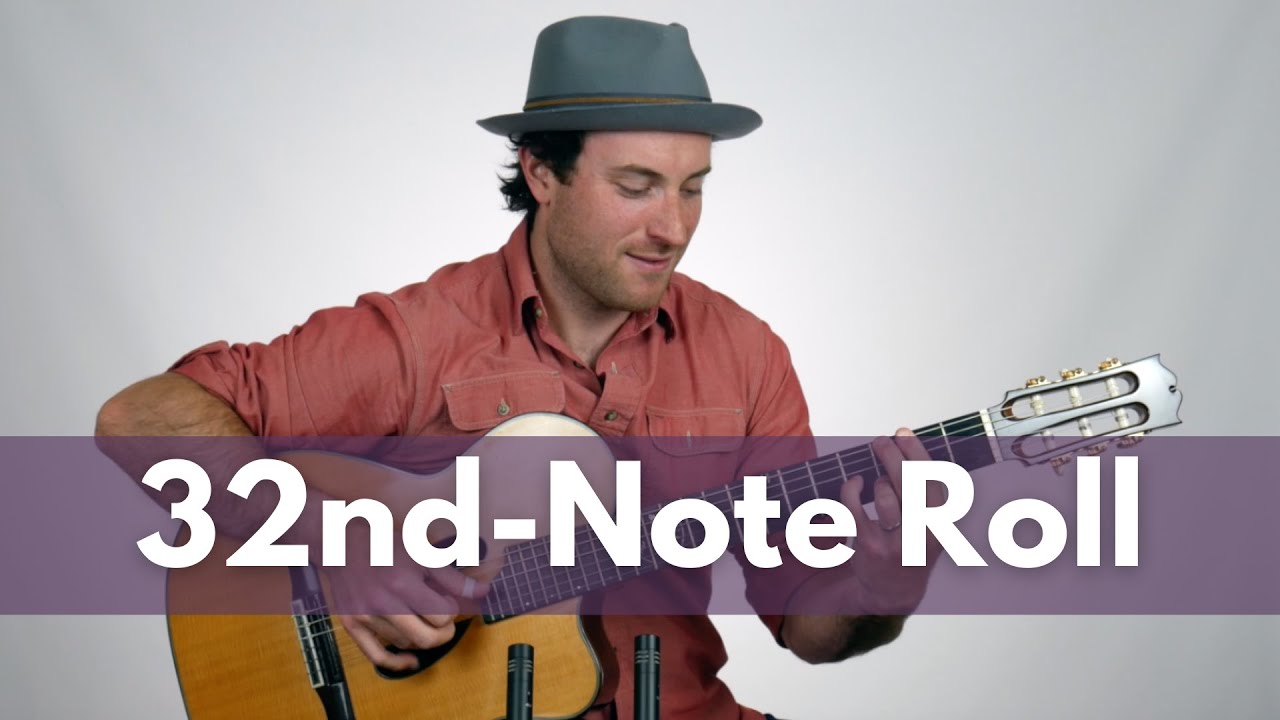 32nd-Note Roll - Piano-Style Fingerstyle Guitar Trick | Fingerpicking Lesson by Brooks Robertson