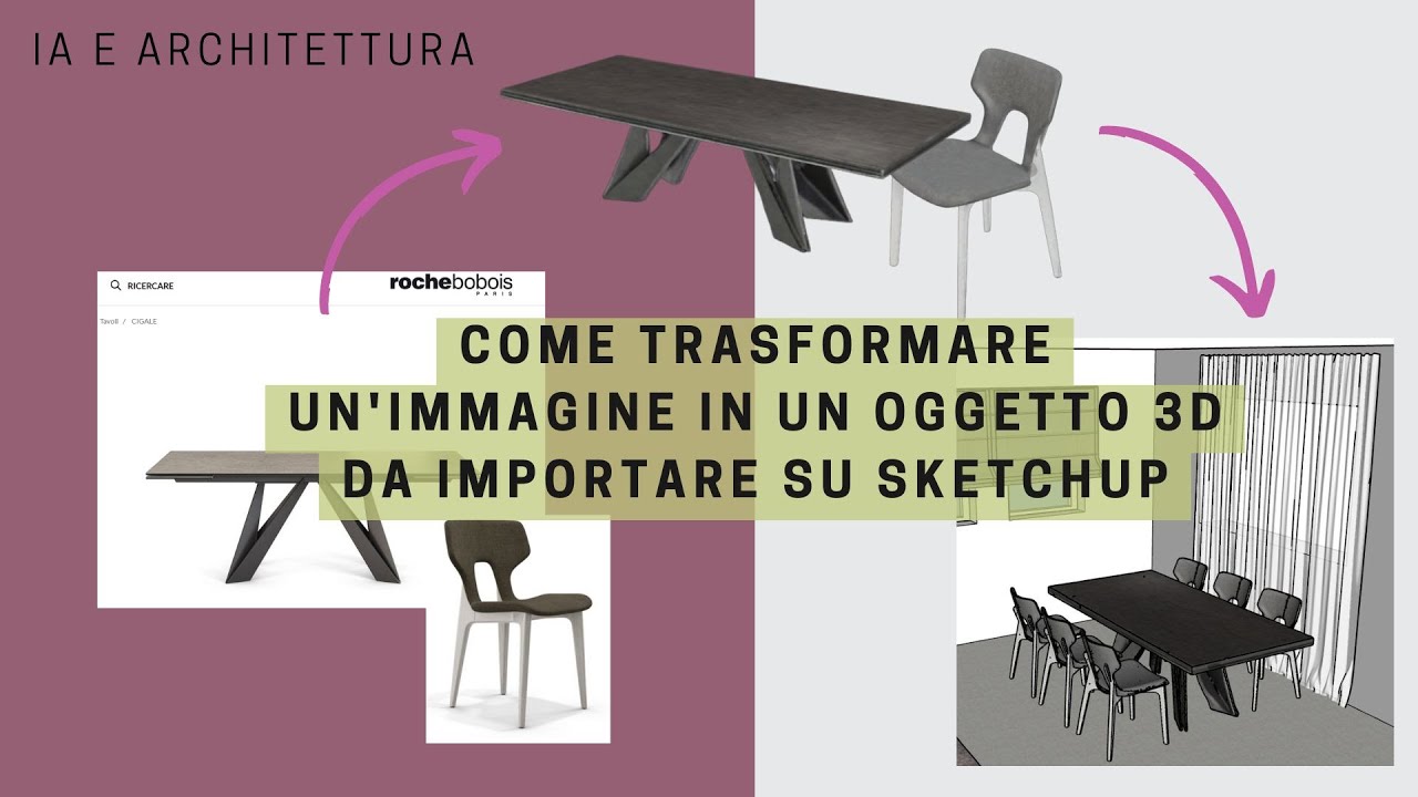 Come trasformare un'immagine in un oggetto 3d da importare su Sketchup