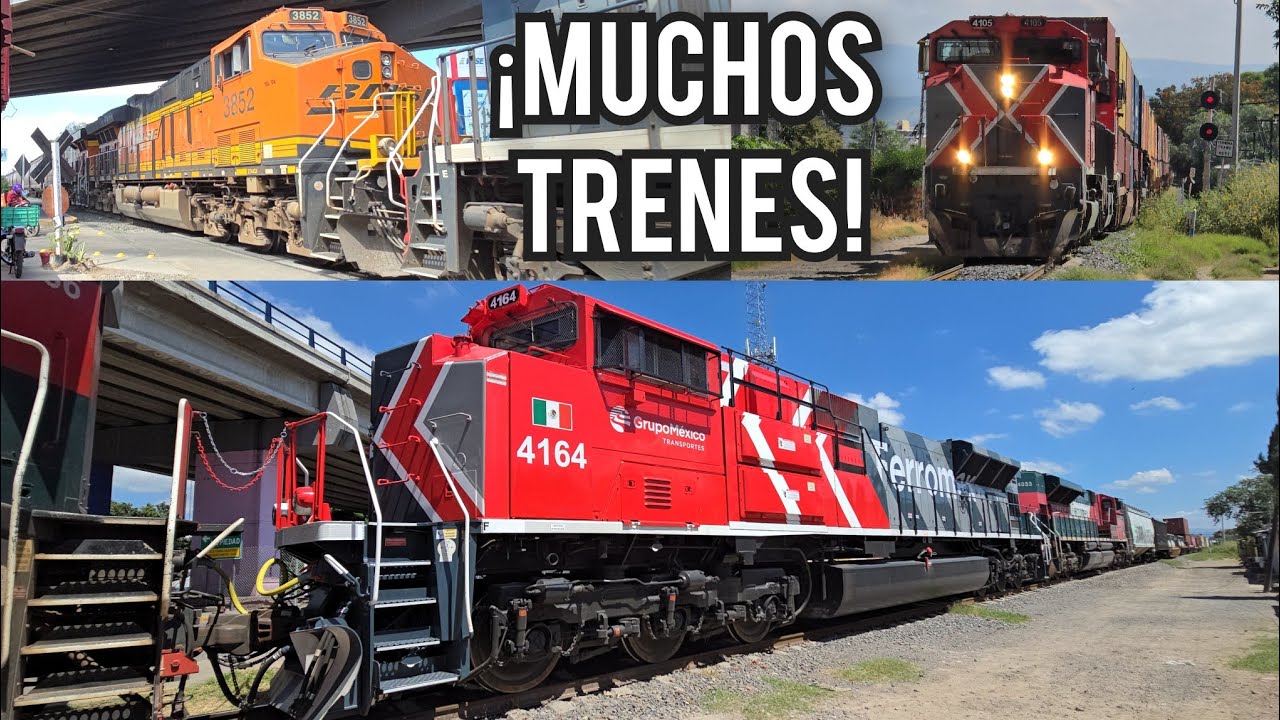 ¡DÍA DE TRENES! 5 TRENES FERROMEX EN UNA MAÑANA EN IRAPUATO! SD70ACU, BNSF, AC44C6M Y MÁS!