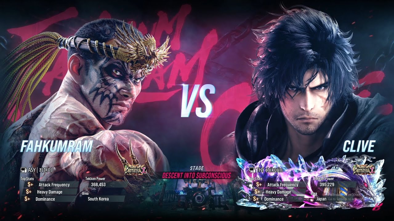 죄현이 {FAHKUMRAM} VS CHIKURIN {CLIVE} TEKKEN 8