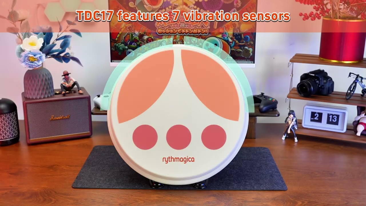 TDC17 - The Ultimate Taiko no Tatsujin Arcade Drum Controller | For Steam, Switch, PS4, Xbox, Wii