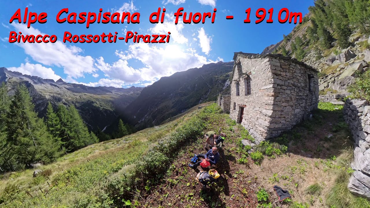 Bivacco Rossotti-Pirazzi, Alpe Caspisana di fuori, 1910m: notte magica con luna piena 5-6 sett. 2025
