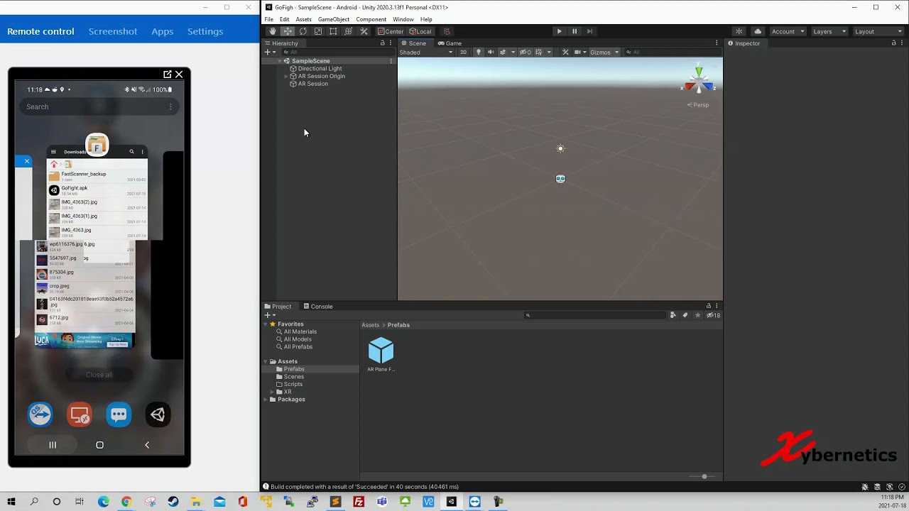 Unity App Shows Black Screen When Running