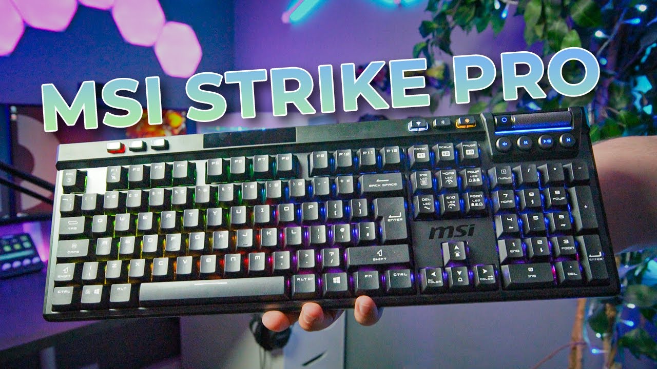 Looking At The New MSI Strike Pro Wireless Mechanical Keyboard