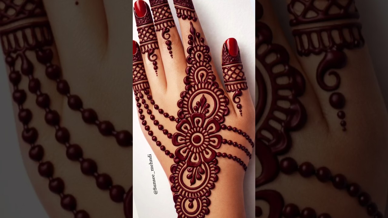 🔥😱stylish mehndi design mehndi #shorts #reel #reels #new #simple #shortsfeed