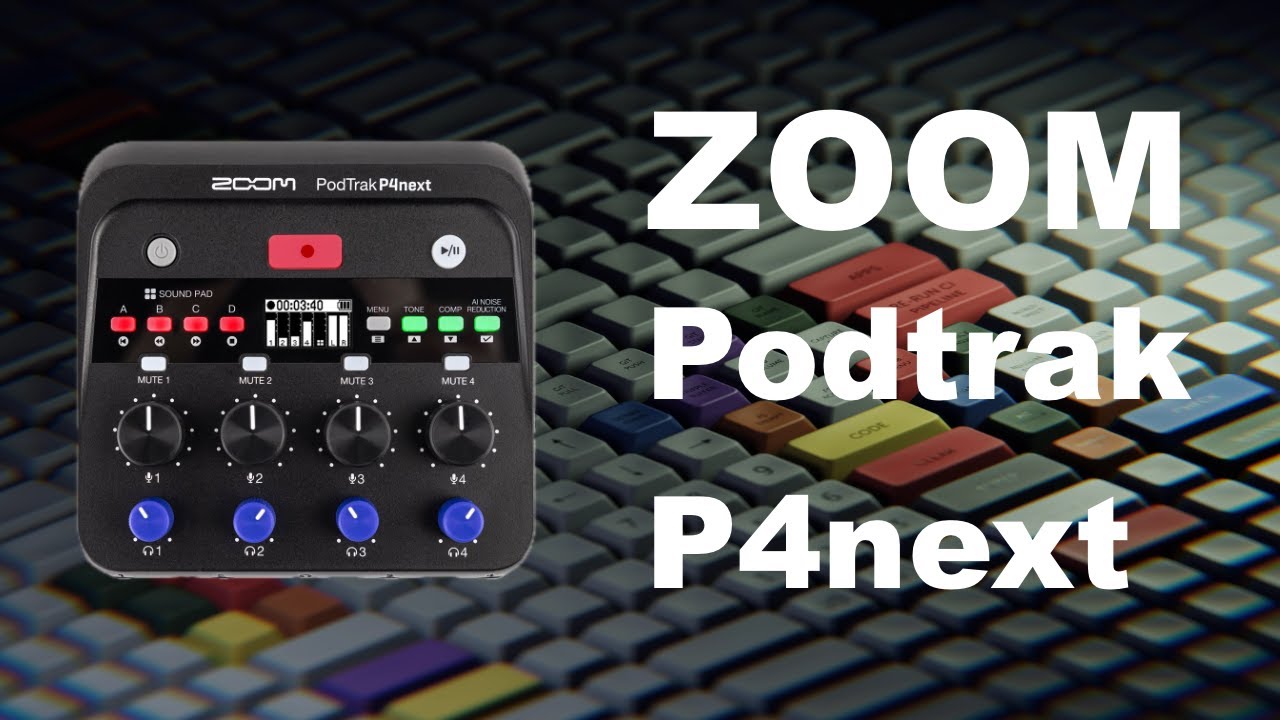 ZOOM Podtrak P4next + Shure SM7B | TEST + modos TONE - COMPRESOR - IA Reducción de Ruido