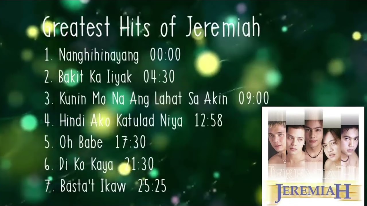 JEREMIAH Nonstop Playlist | Greatest Hits