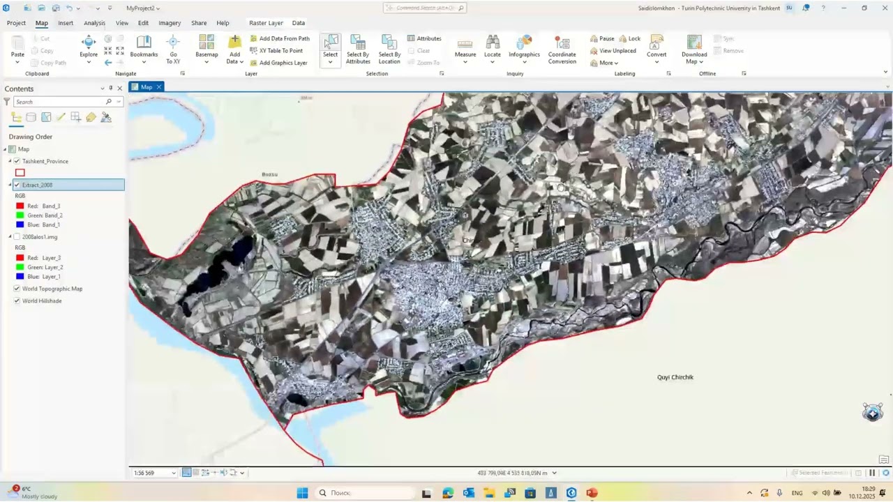 Landuse Map using ArcGIS 3.5