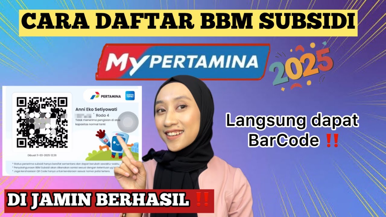 CARA DAFTAR MY PERTAMINA DAPAT BARCODE  2025 | CARA DAFTAR MY PERTAMINA DARI AWAL SAMPAI AKHIR