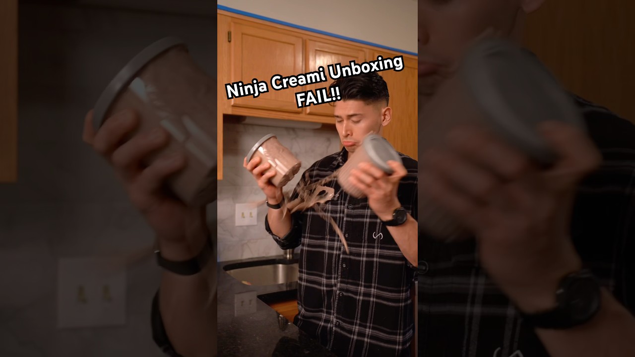 Ninja Creami Unboxing & Recipe!🍦I can&rsquo;t believe I spilled it 😭 #shorts #protein #icecream #recipe