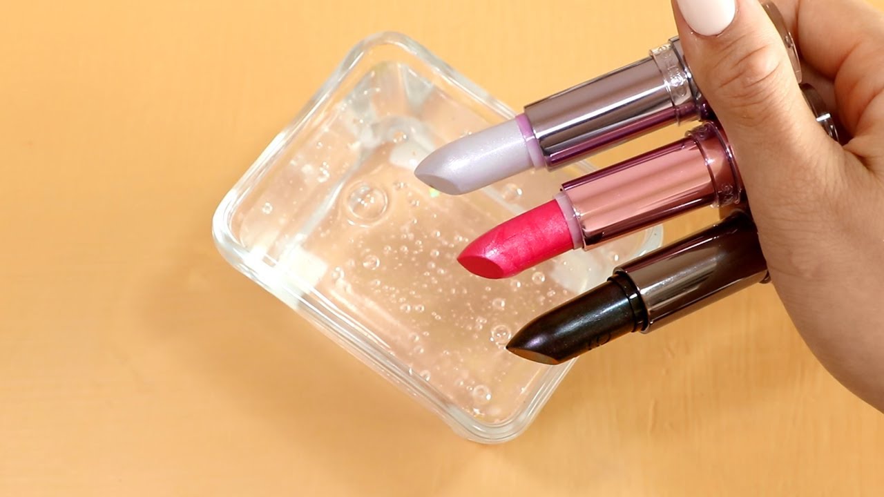 Slime Coloring Compilation with Metal Lipsticks,Makeup,clay,form★ASMR★Most Satisfying Slime Video!