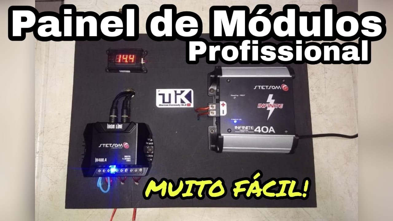 Faça seu próprio painel de módulos muito fácil e barato! Passo a passo