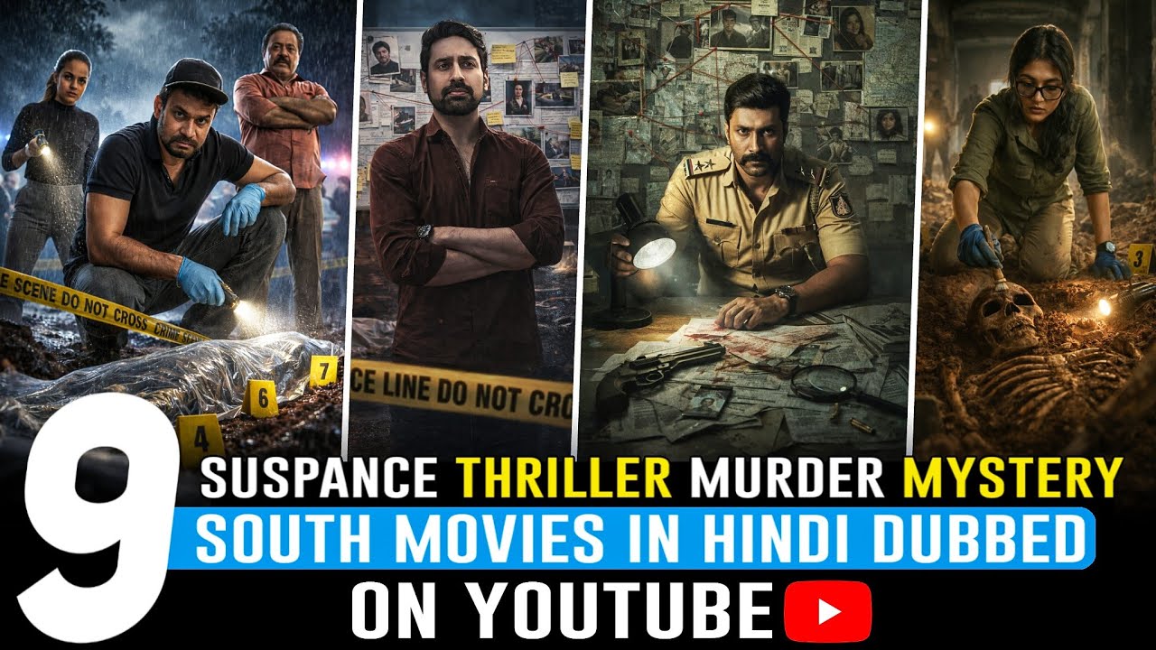 Top 9 New South Indian Suspense Thriller Movies in Hindi 2026 | South Murder Mystery Movies in Hindi