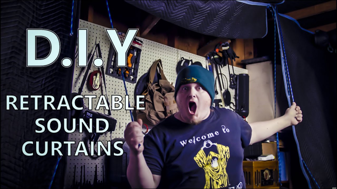 Get better sound from your gear and DIY Retractable Sound Curtains