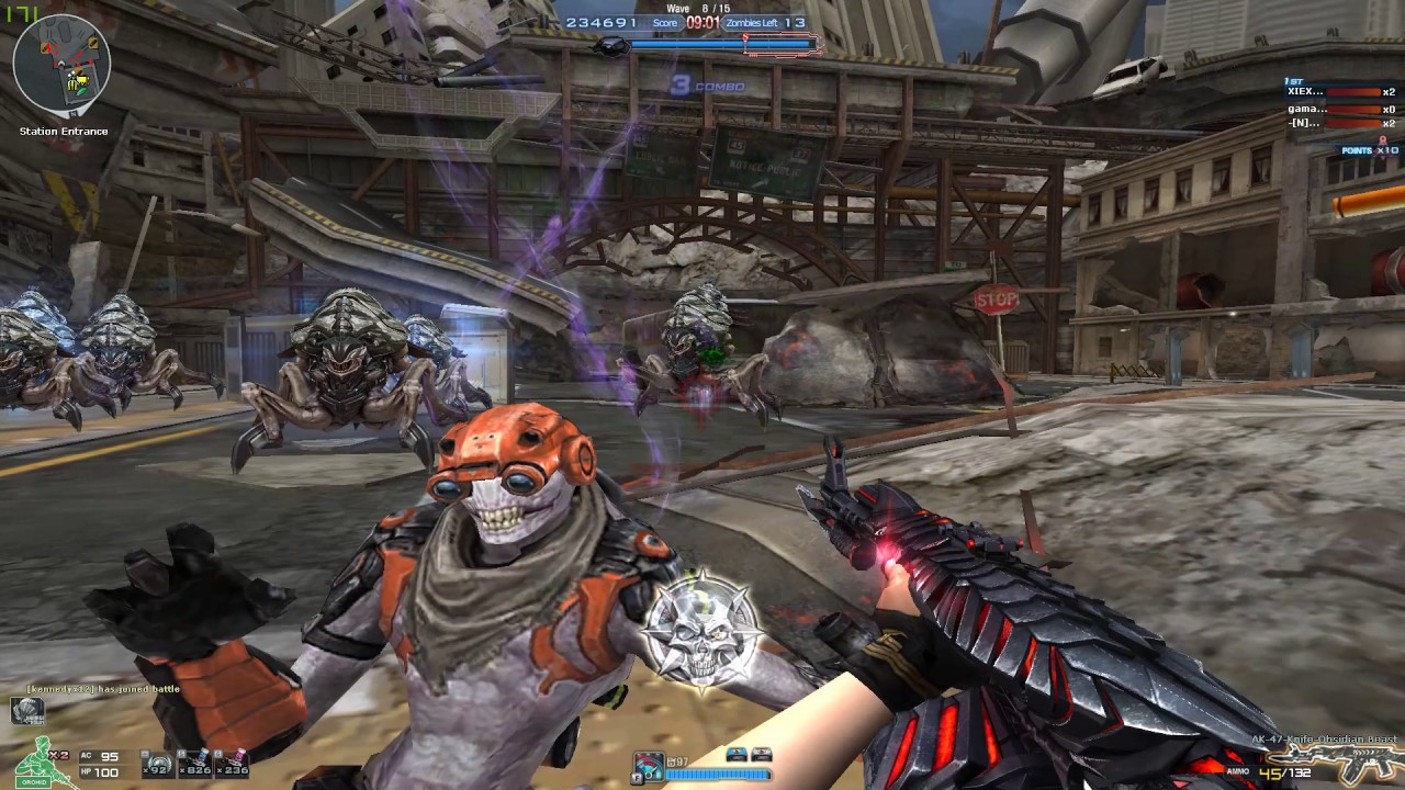 CF XIEXL:ZM2 Shattered Station GamePlay(Ft. AK-47-Obsidian Beast)