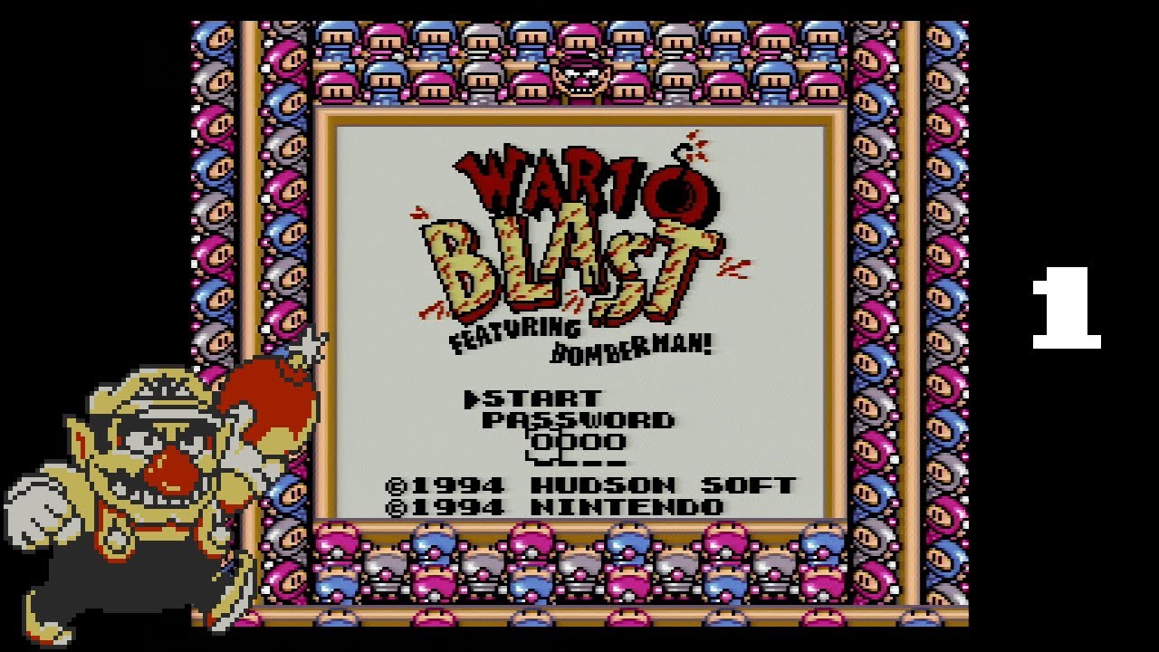 Wario Blast: Featuring Bomberman! (Game Boy) Playthrough Part 1 (Wario)
