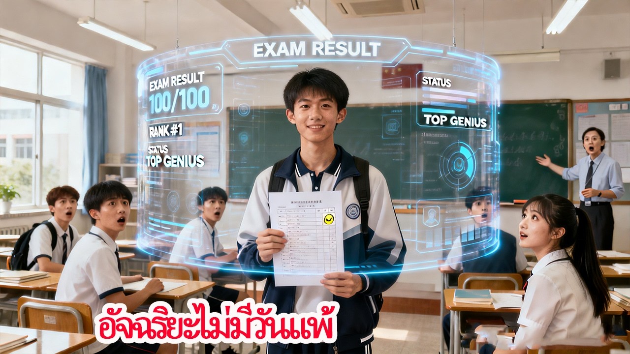 เด็กเรียนแย่ทำคะแนนเต็มจนทั้งโรงเรียนตกใจ
