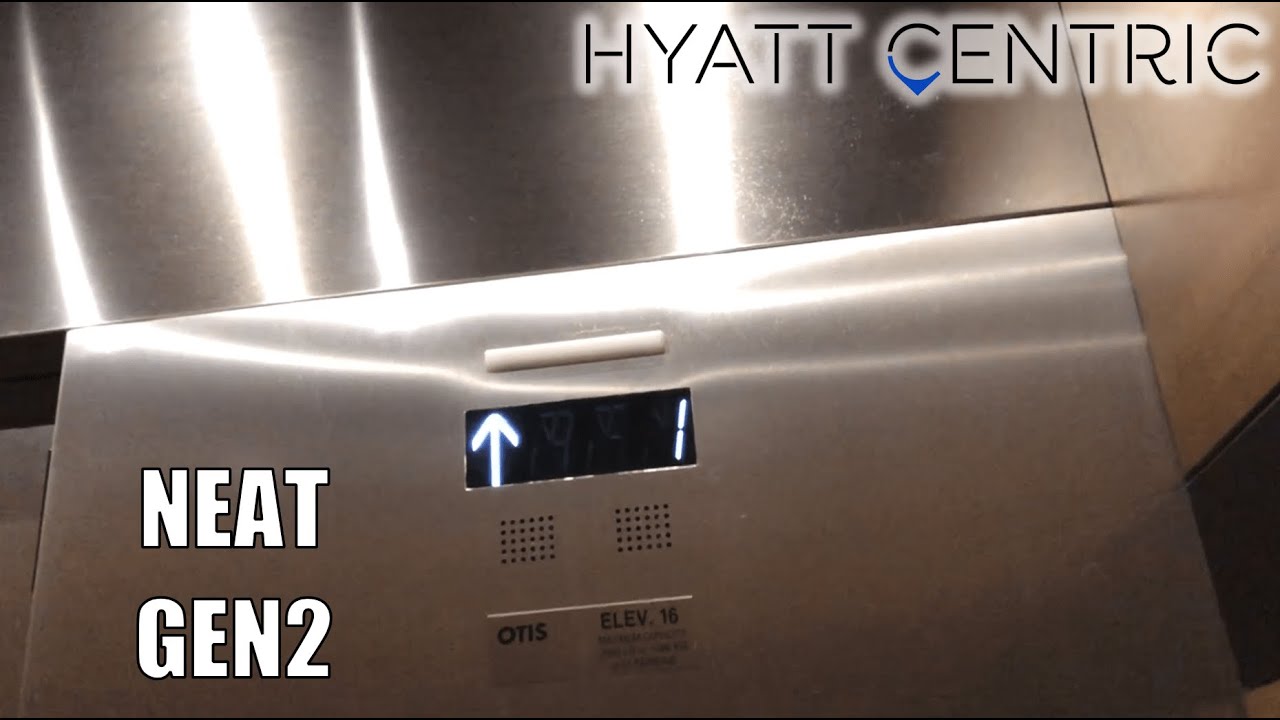 Huge Otis Gen2 MRL Traction Elevators - Hyatt Centric Brickell in Miami, FL