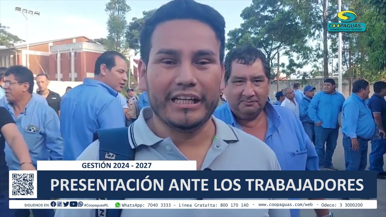 CONSEJEROS SE PRESENTAN ANTE LOS TRABAJADORES DE COOPAGUAS RL #coopaguasrl #consjeros #aguapotable