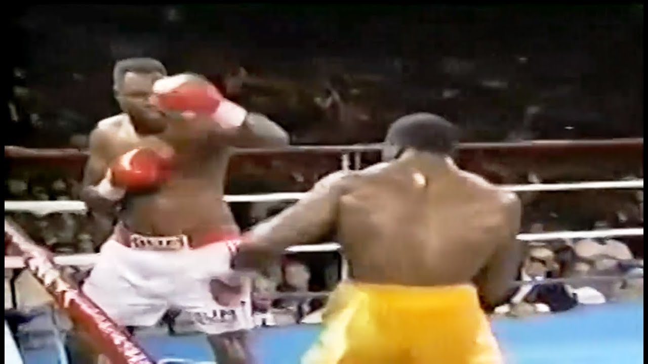Evander Holyfield vs Larry Holmes. HD 720p60