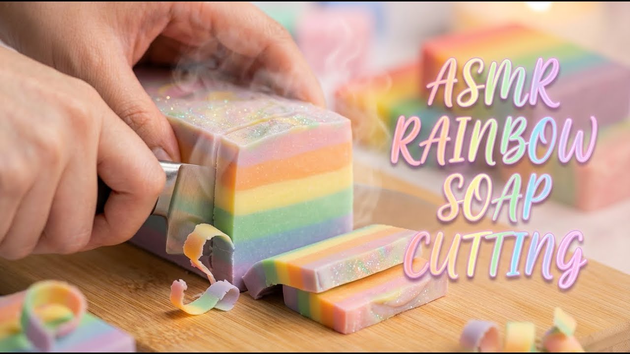 ASMR Rainbow Soap Cuts You Can’t Stop Watching #SoapCinema #SoapCutting #Satisfying #ASMR