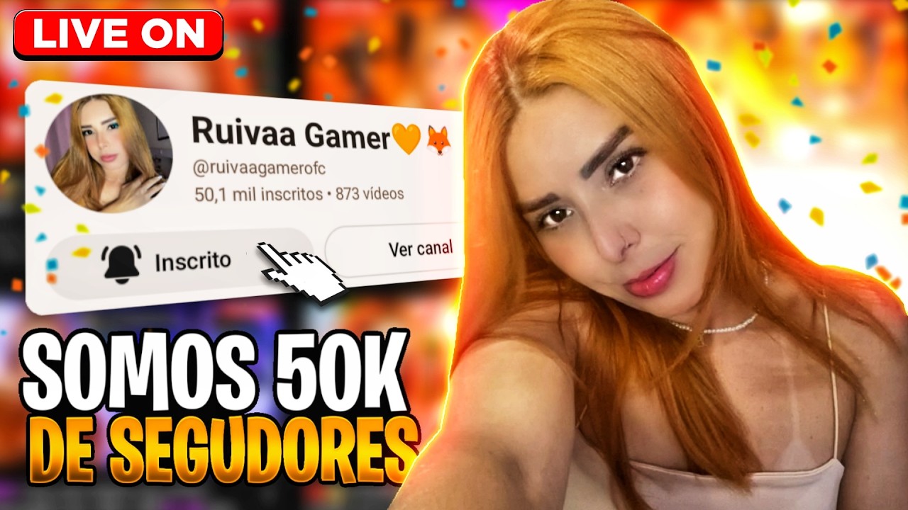 🔴😱JOGANDO COM A RUIVA😱🔴 SOMOS 50K DE INSCRITOS MUITAS SALINHAS PARA O CHAT😱🔴