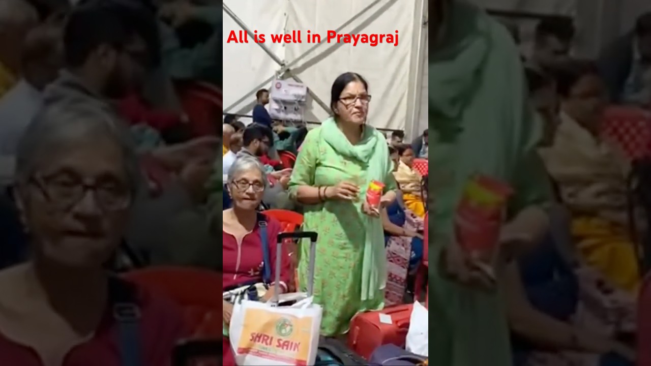 Crowd management।all is well । Mahakumbh Prayagraj। #shorts #trending #crowd #management  #prayagraj