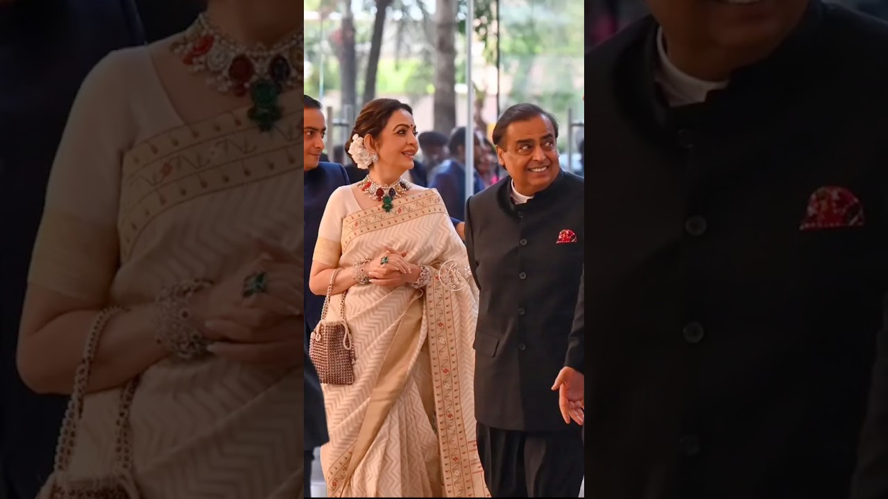 Mukesh & Nita Ambani at BKC Wedding 😍🔥 | Glamorous Moments & Royal Presence 💫✨