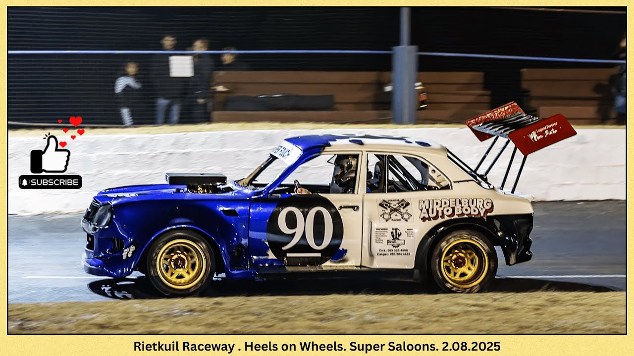 Rietkuil Raceway. Heels on Wheels. Super Saloons. #short track #ovaltrackracing