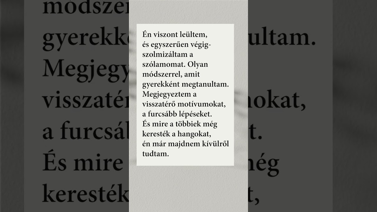 Hogyan kezdődött? Fogalmam sincs