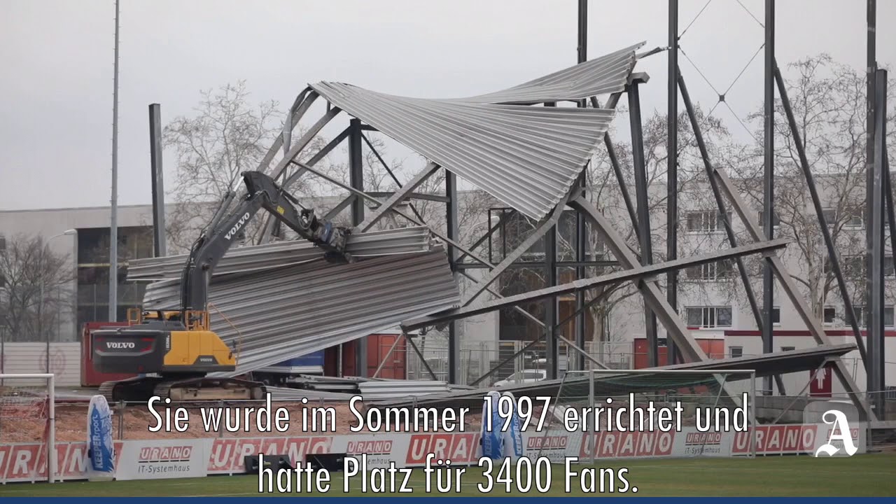 Mainz: Abschied von der Nordtribüne im Mainzer Bruchwegstadion