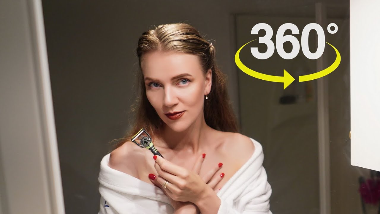 АСМР 360° - НЕЖНО БРЕЮ ТЕБЯ В ВАННОЙ 😍😋 100% эффект присутствия