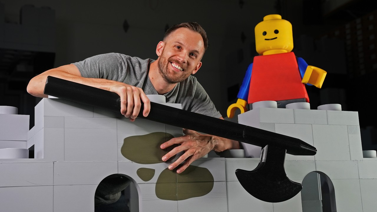 Печать замка в стиле LEGO в натуральную величину! — Стены приближаются!