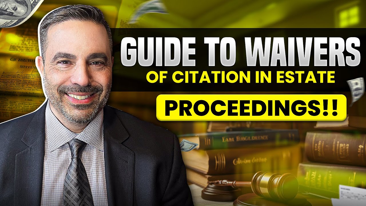 What do I do with a Waiver of Citation in Probate?