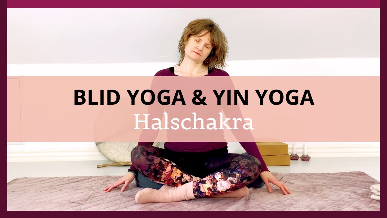 Blid yoga og Yin yoga for skuldre og nakke | Halschakra | Jeg taler min sandhed