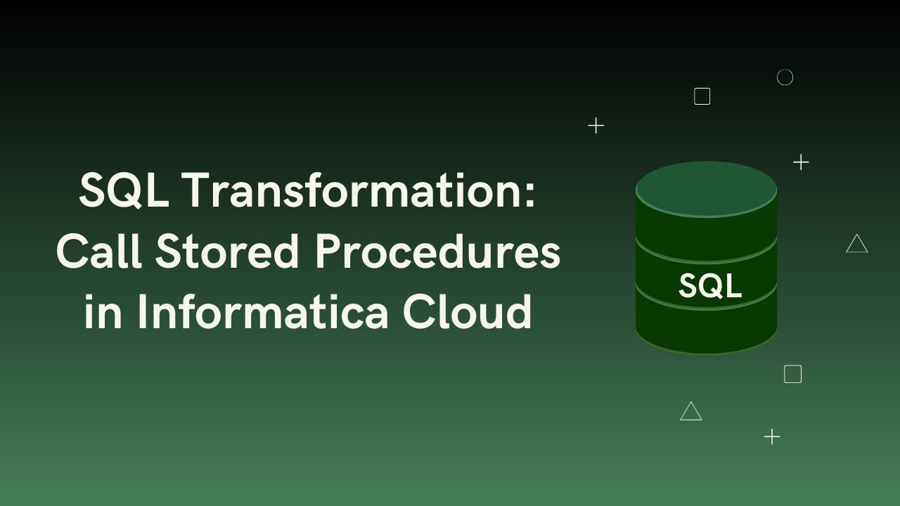 SQL Transformation in Informatica Cloud | Connected and Unconnected SQL Transformation | IICS | IDMC